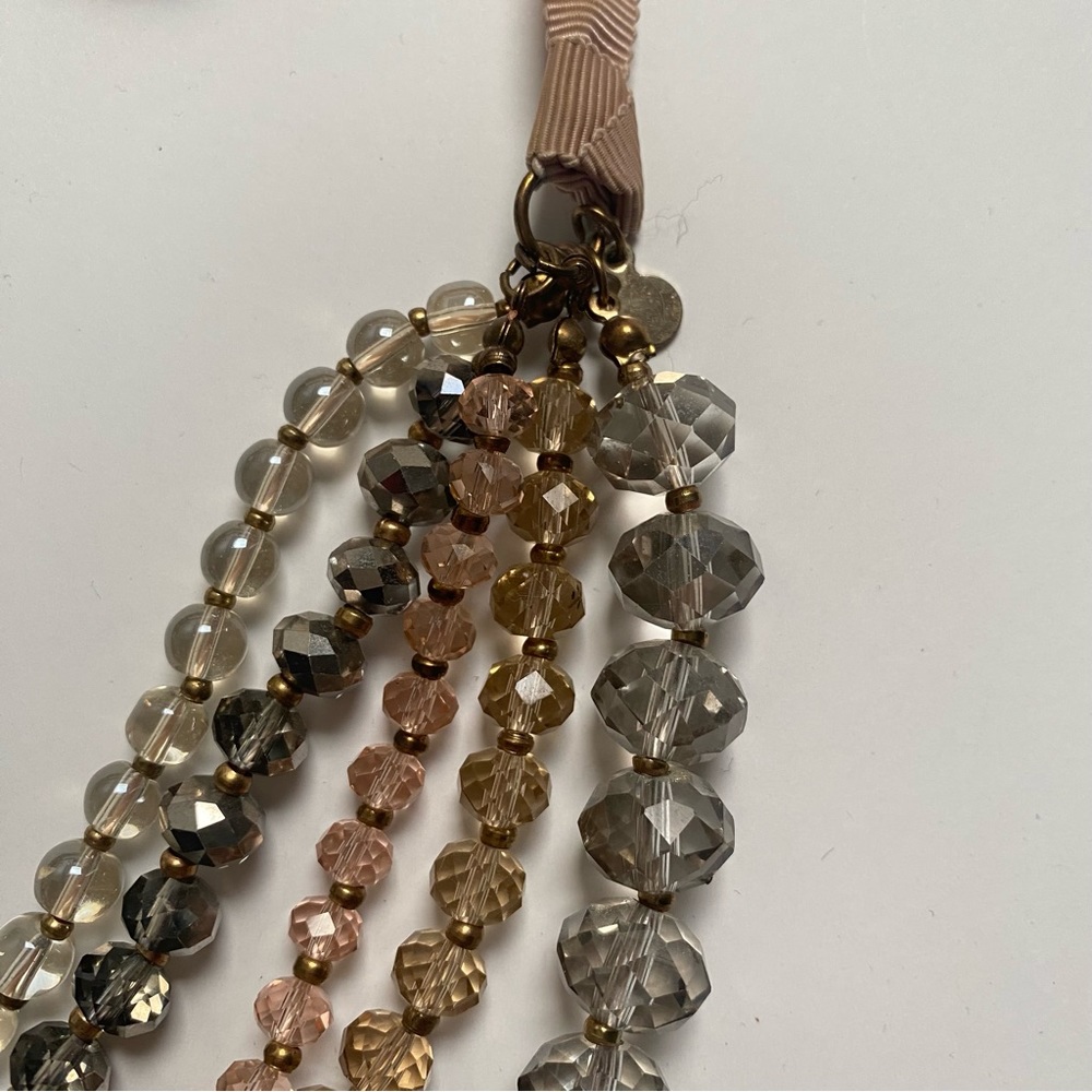 Loft beaded ribbon necklace - Picture 4 of 5